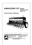 Instrukcja obsługi D7 Specjal standard Super S Amazone