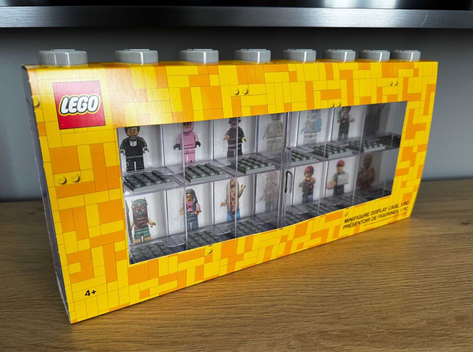 Dwie LEGO Gablotki na 16 minifigurek każda - szara gablota - NOWE!