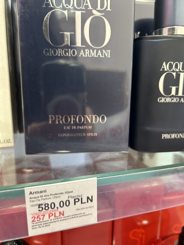 Gio perfumy oryginal profondo