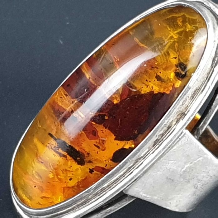 Stary srebrny pierścionek Fischland jak Orno Warmet Rytosztuka Imago