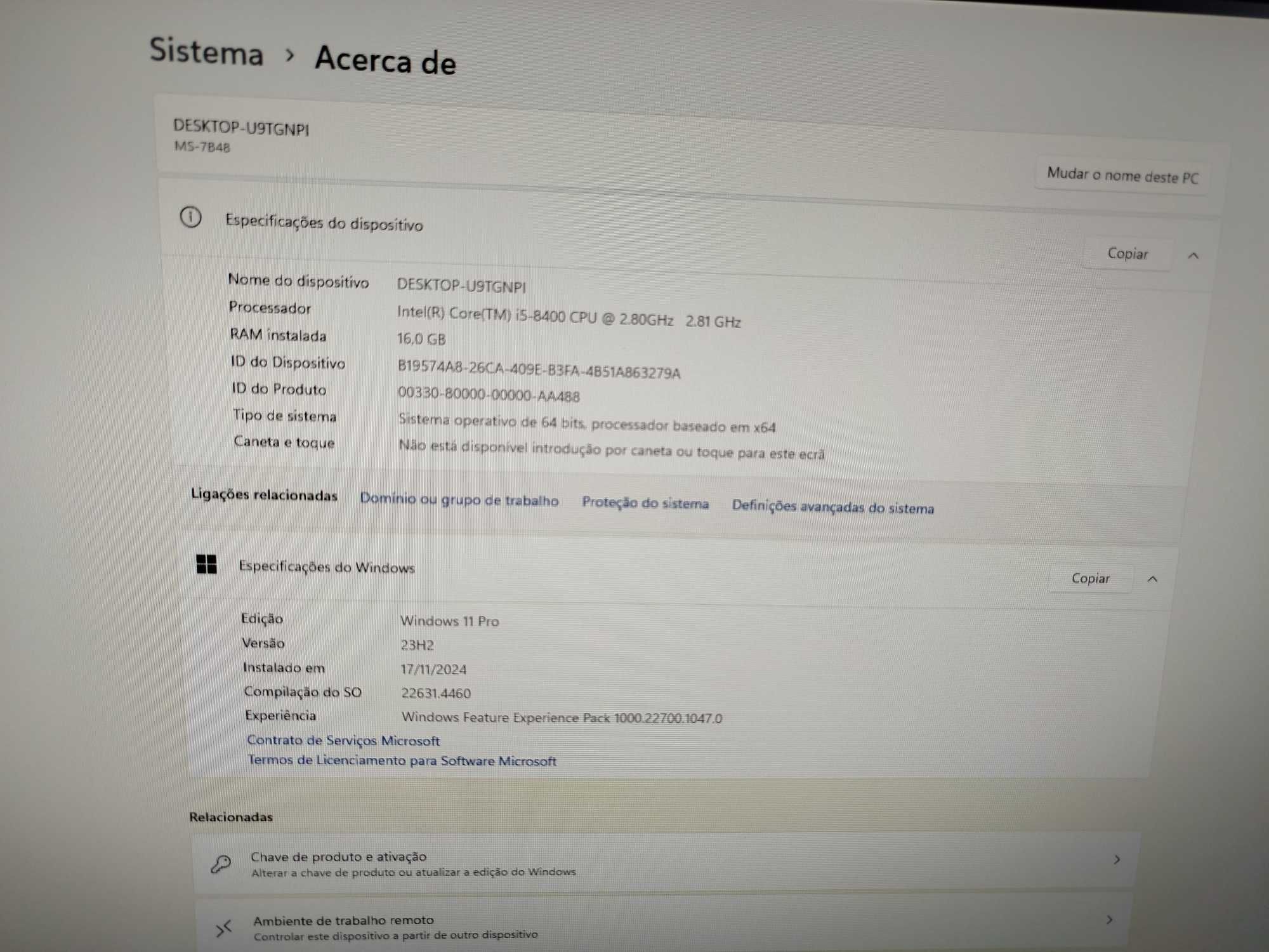 PC + Monitor / i5-8400 / 16GB RAM / RX580 8GB / LG LED 24"