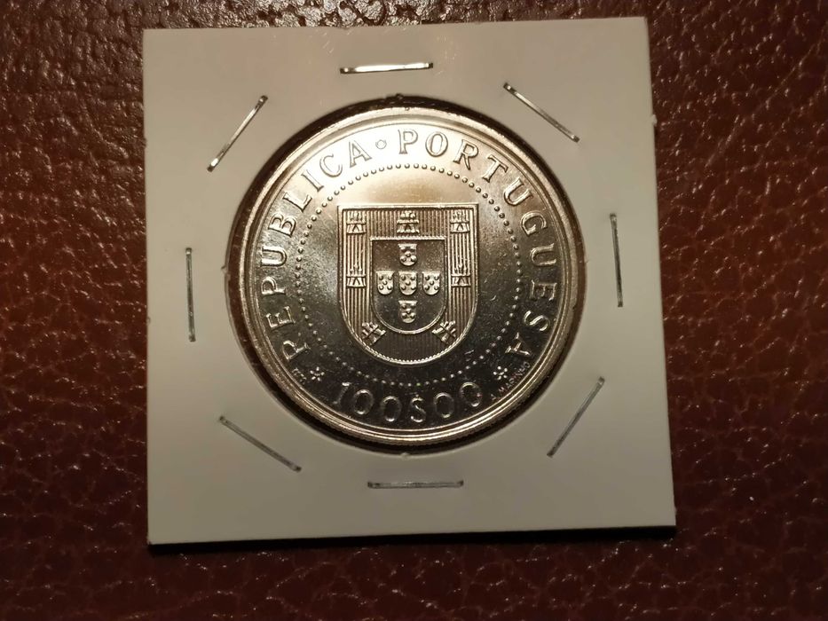 A160 Portugal moeda de 100 escudos de 1990 Restauração Independência