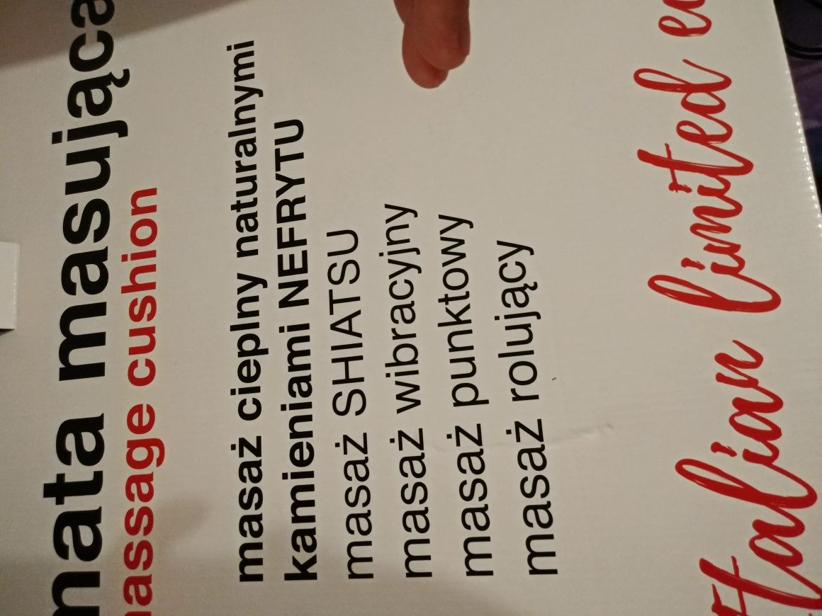 Zdrowotna mata masująca z kamieniami NEFRYTU