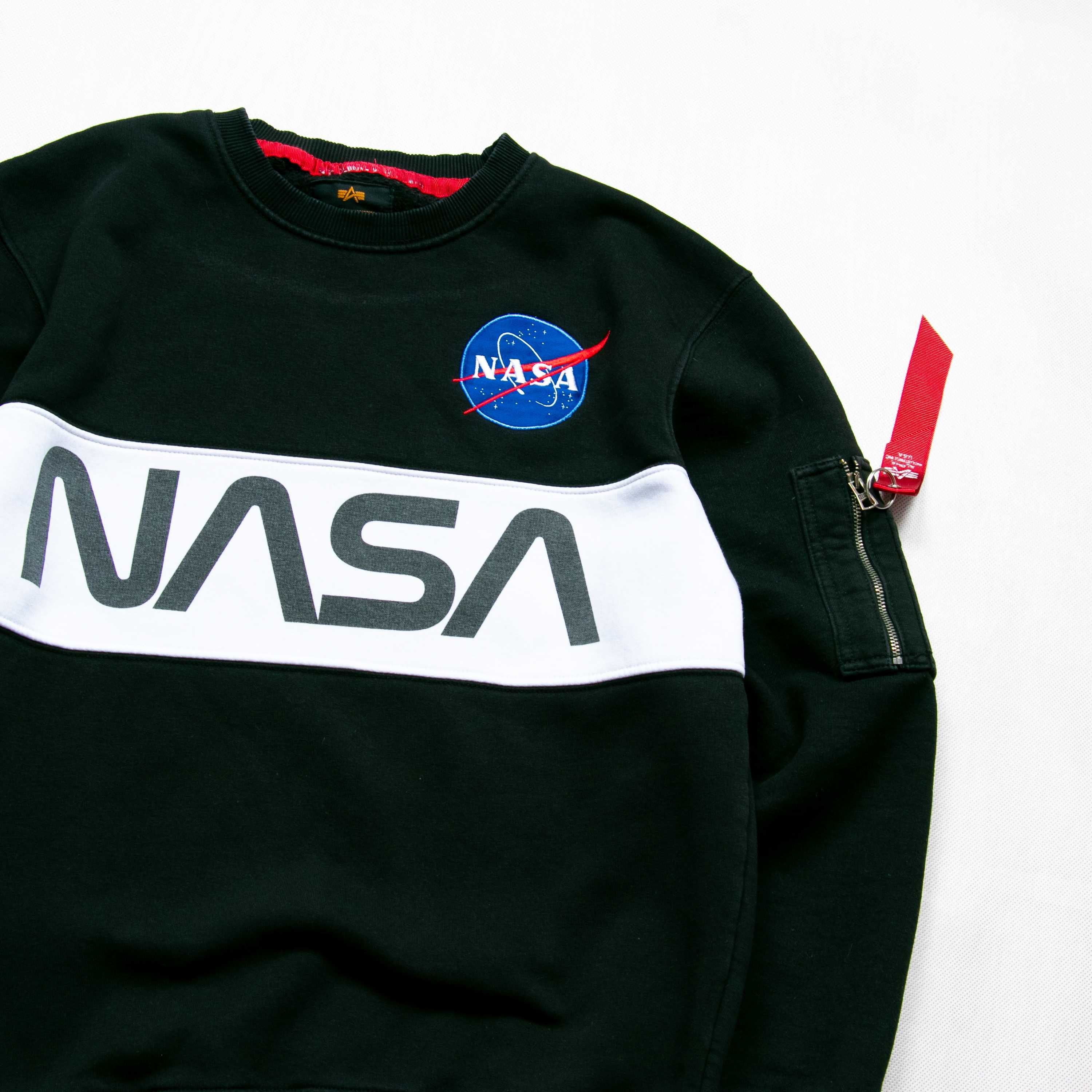 Alpha Industries x NASA bluza z logo L