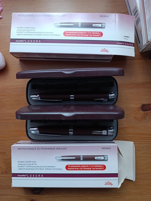 Wstrzykiwacz do insuliny Lilly kolor burgund