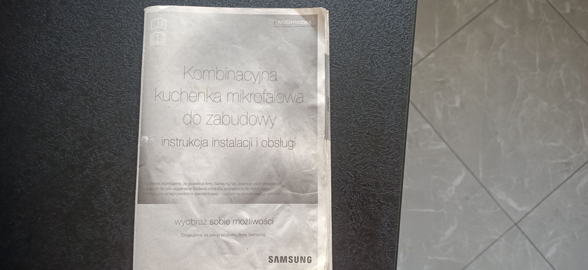 Kombinacyjną kuchenka mikrofalowa do zabudowy SAMSUNG