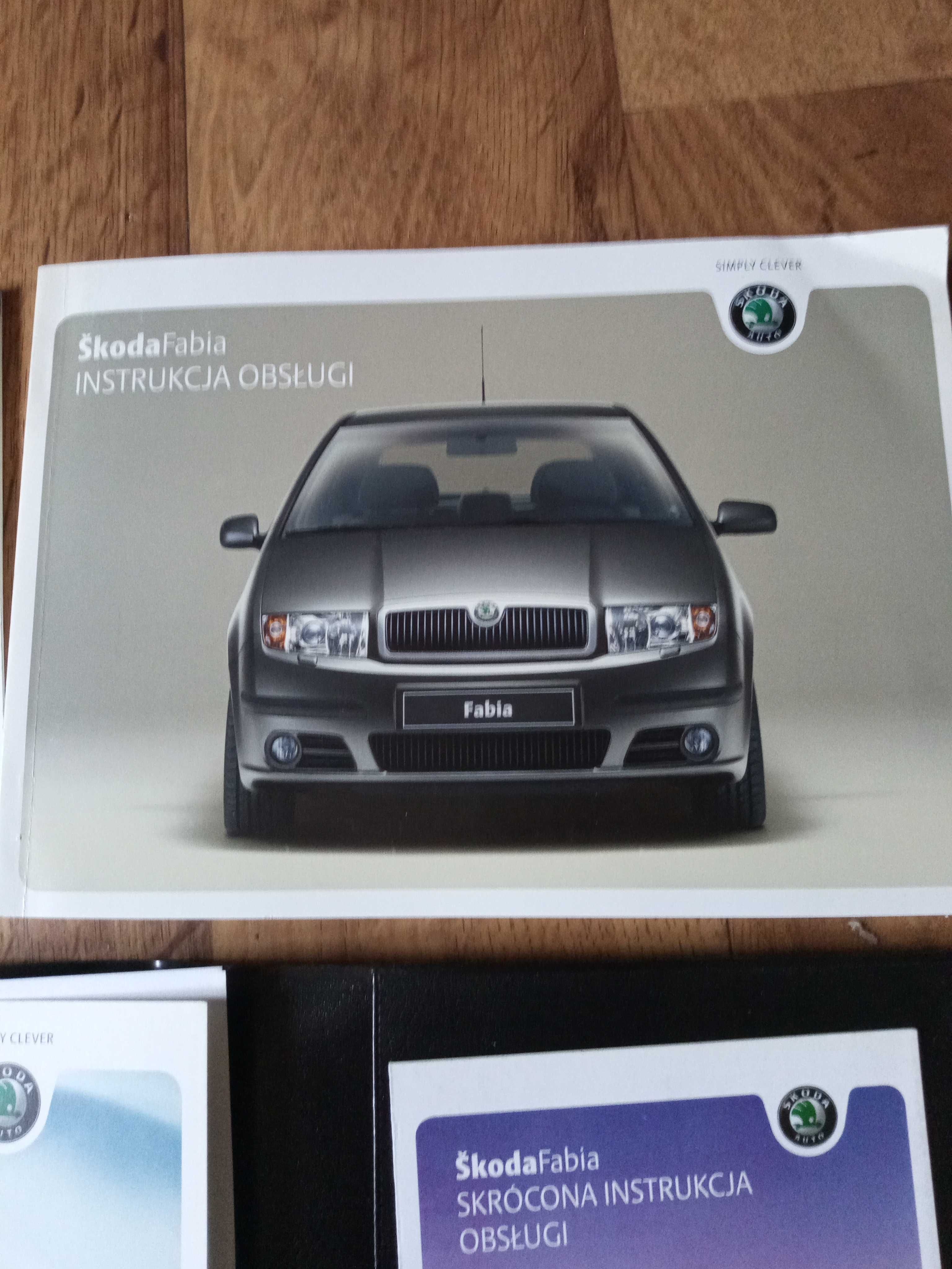 Skoda Fabia - instrukcja obsługi, komplet w etui- 2000-07