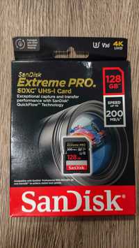 SanDisk Extreme PRO 128Gb SDXC UHS-I C10 200MB/s U3 V30 4K SD Card