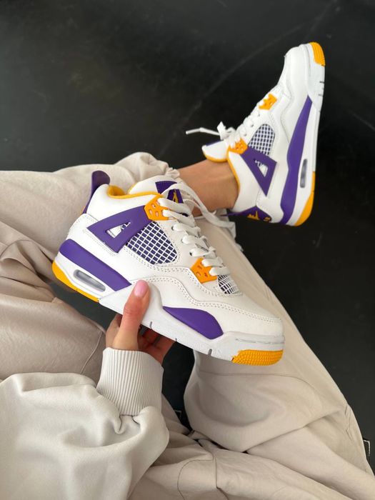 Buty Nike Air Jordan Retro 4 Lakers 36-40 damskie trampki