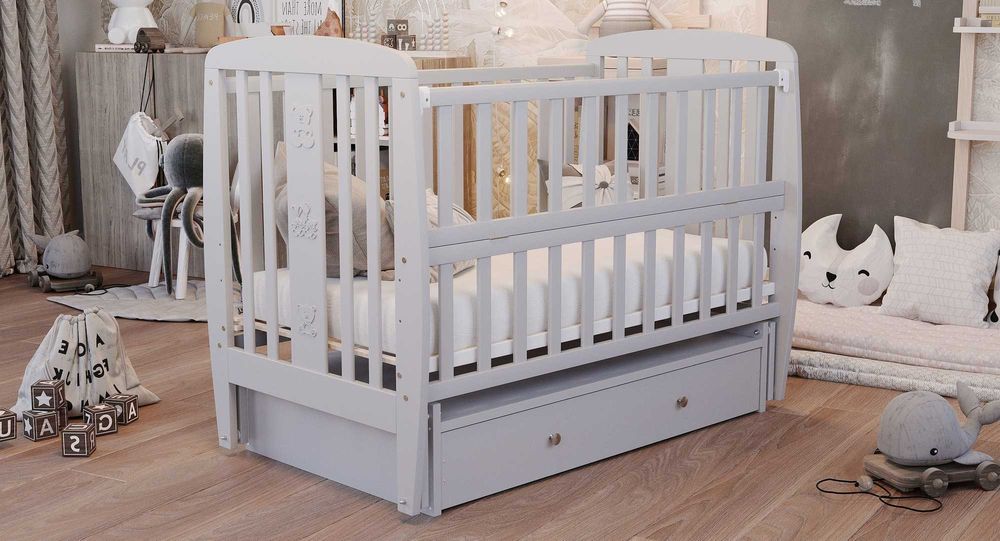 Кроватка для новонароджених ; Ліжечко Букове ; Ліжко для Немовлят!