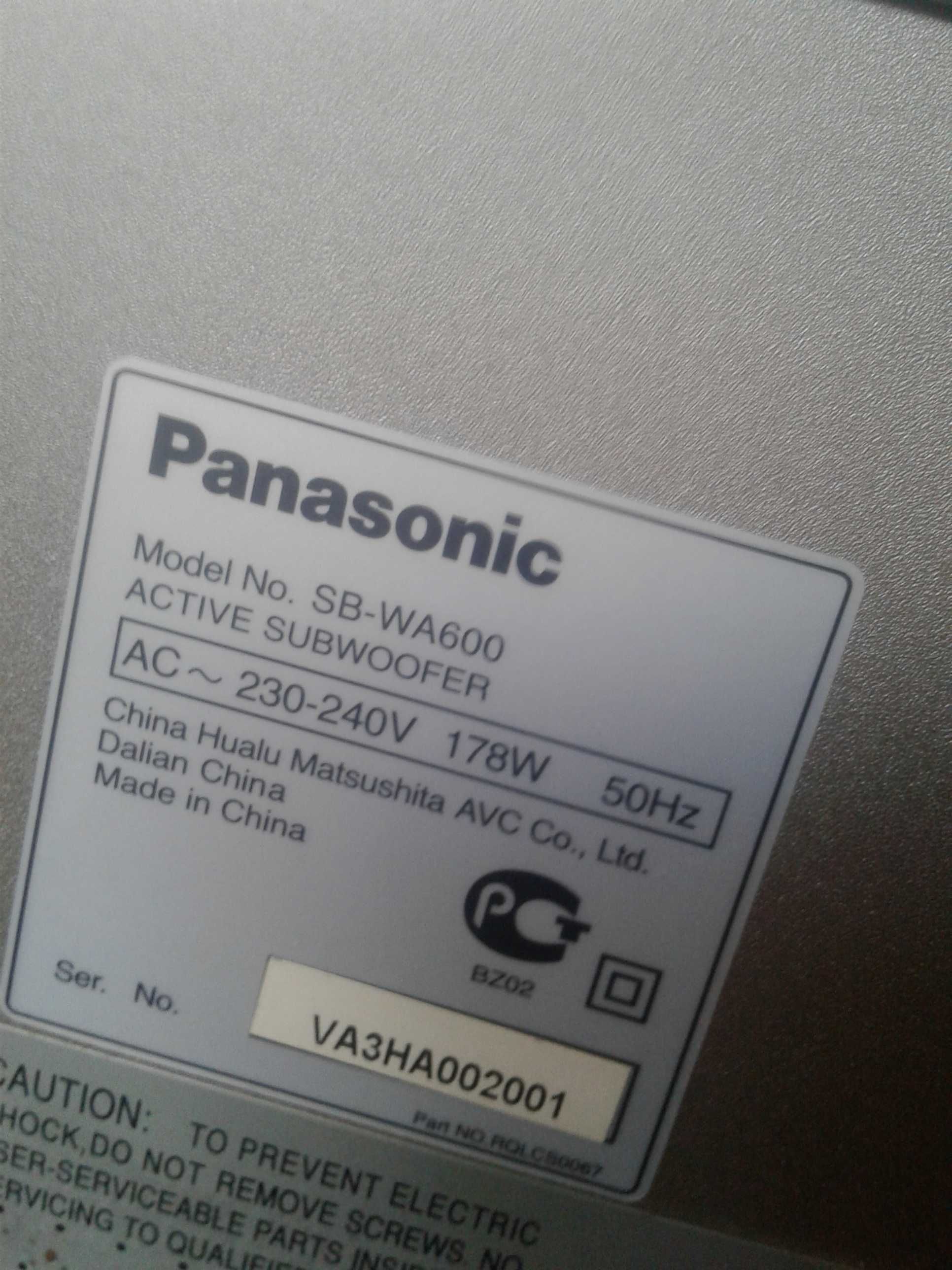 Active Subwoofer Panasonic  SB/ WA600 178W