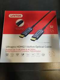 Kabel Unitek Optyczny HDMI 2.1 AOC 8K 60Hz 4K 120Hz 60m