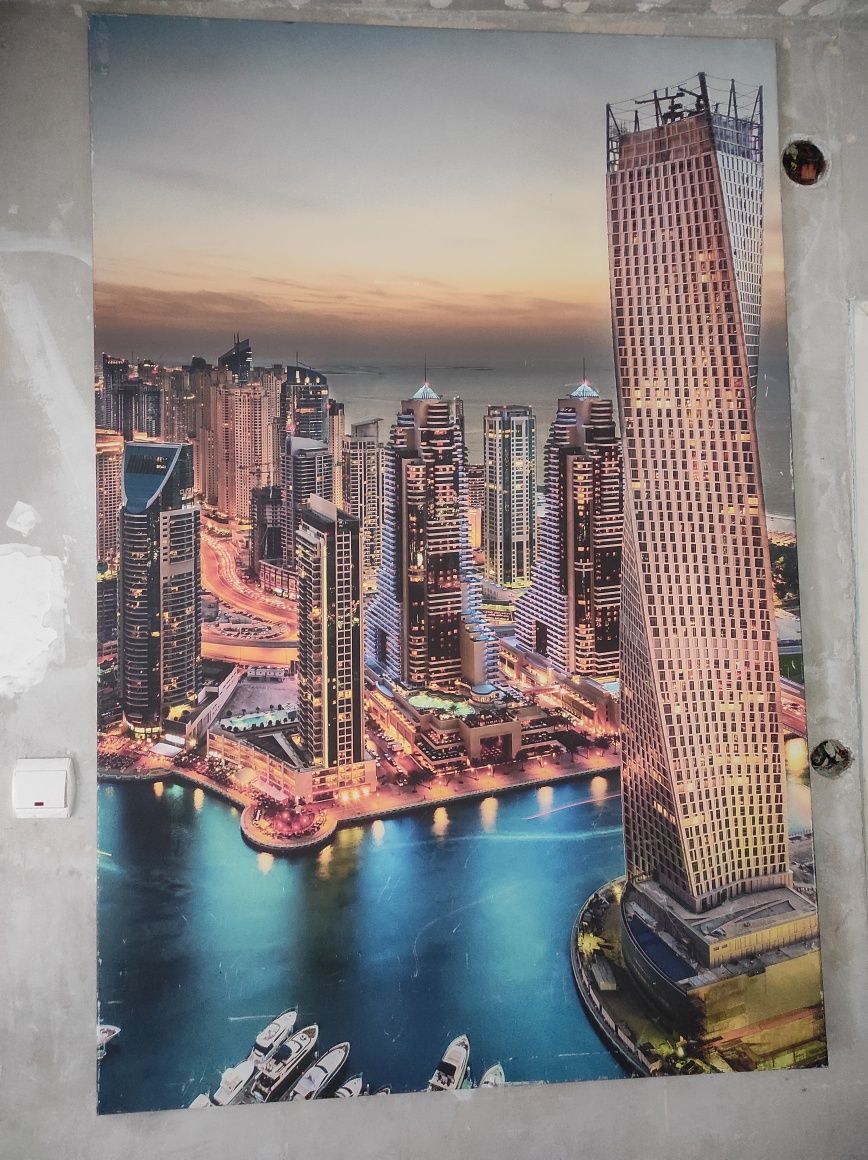 Obraz panoramy Dubaju DUŻY