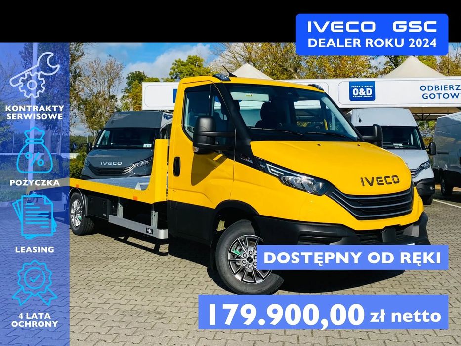 Iveco Daily 35S18HA8 3.0 8AT 180 KM Autolaweta, 3,5 tony na haku  Zabudowa GSC, Full LED, Bogate wyposażenie, 3 miejsca!