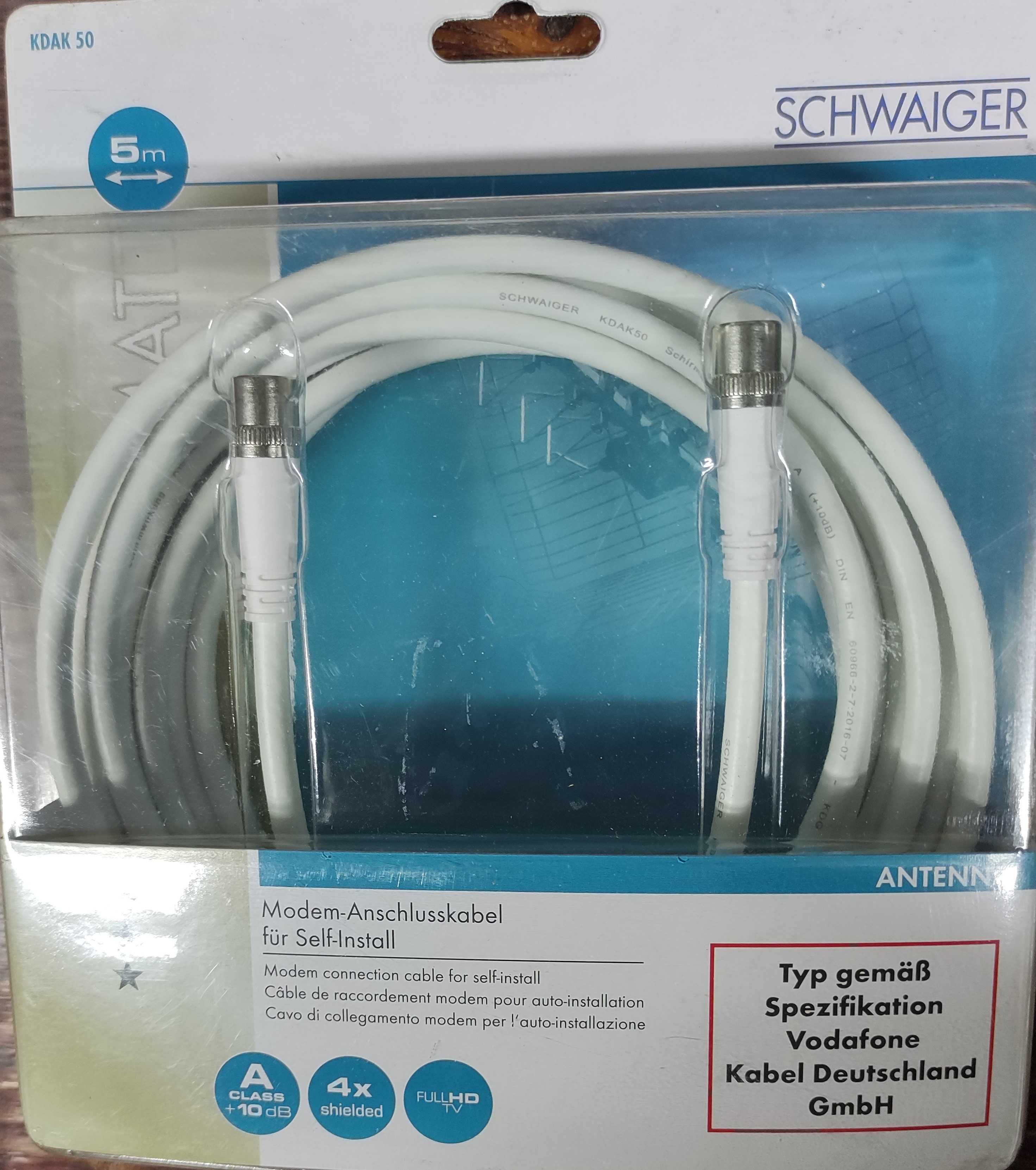 kabel anteny, SAT Schwaiger KDAK50 Kabel 5,0m