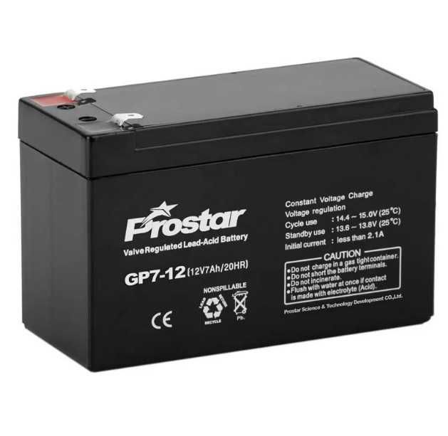 Аккумулятор для ИБП, UPS: PROSTAR (GP7-12) 12V 7 Ah 151х65х100