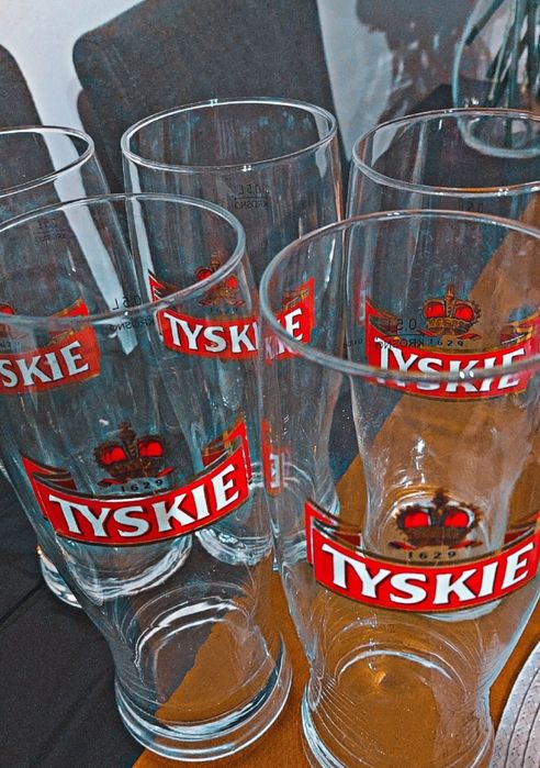 Szklanki Tyskie 0,5l na piwo
