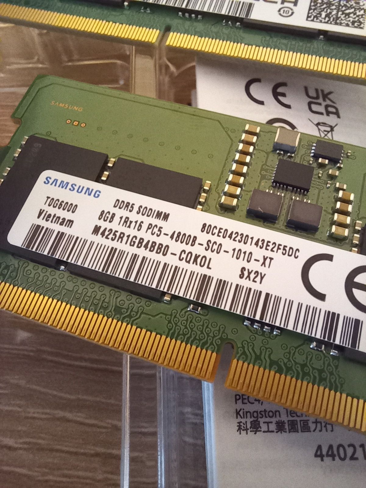 Pamięć do Laptopa RAM Samsung 2x8gb DDR5 4800MHZ