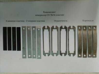 Плита клапанная компрессора СО7Б в сборе. Прокладки, ремкомплект плиты
