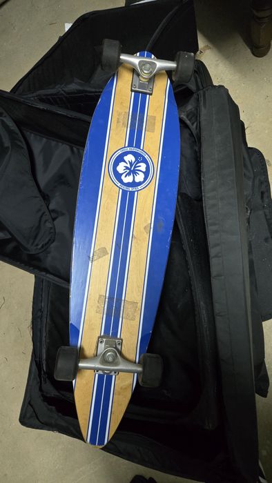 Oxelo beginner longboard blue