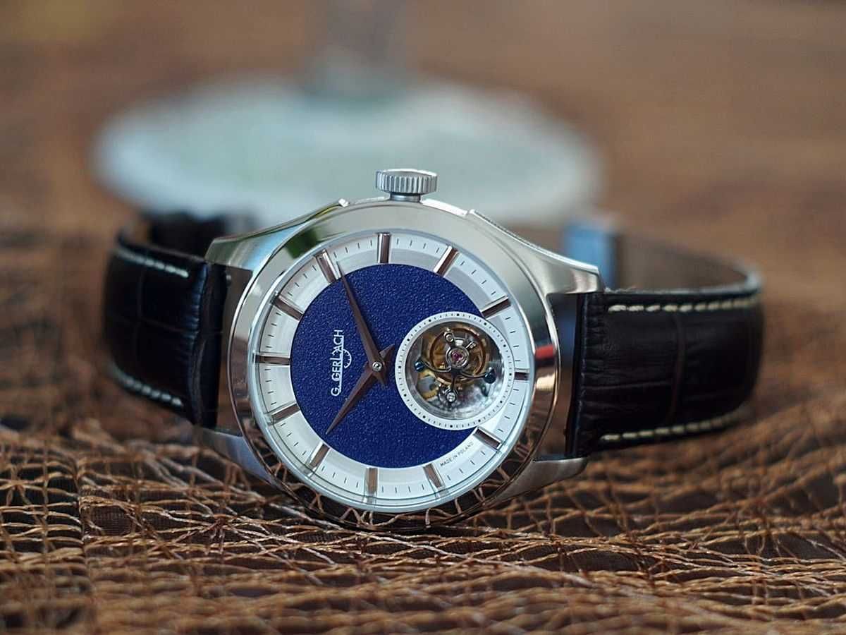 Zegarek męski marsz. Józef Piłsudski tourbillion. G.Gerlach NOWY.