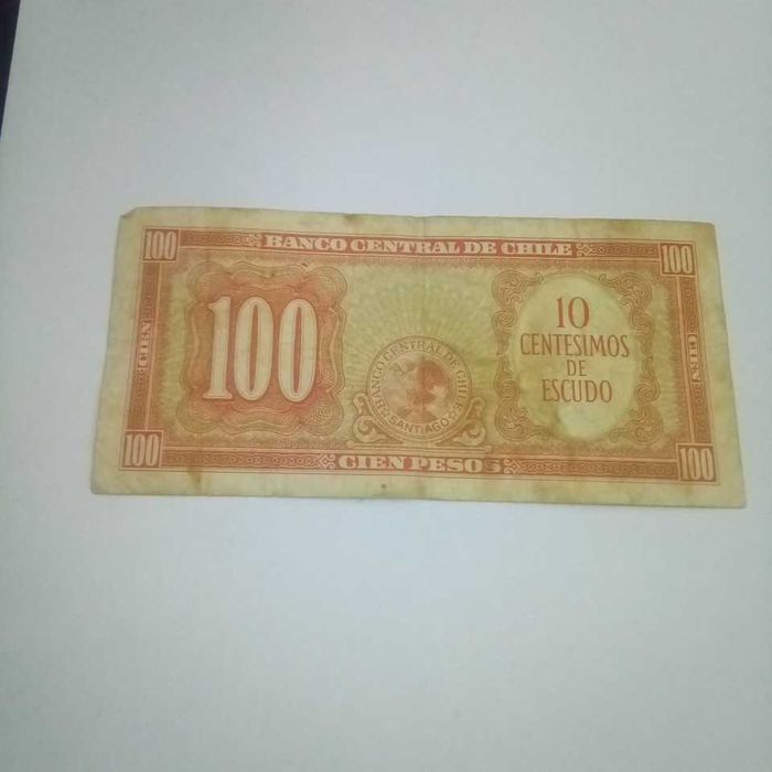 100 pesos do Chile em bom estado