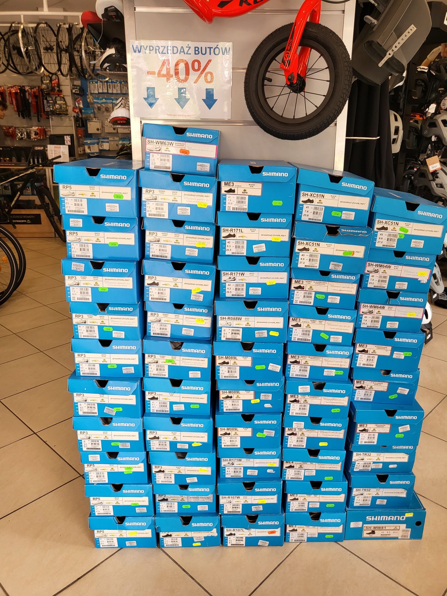 Wyprzedaż -50%  ! ! ! Buty Shimano MTB / Szosa różne modele rozmiary.