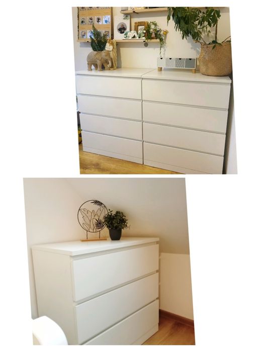 Meble IKEA MALM komody trzy sztuki szuflady