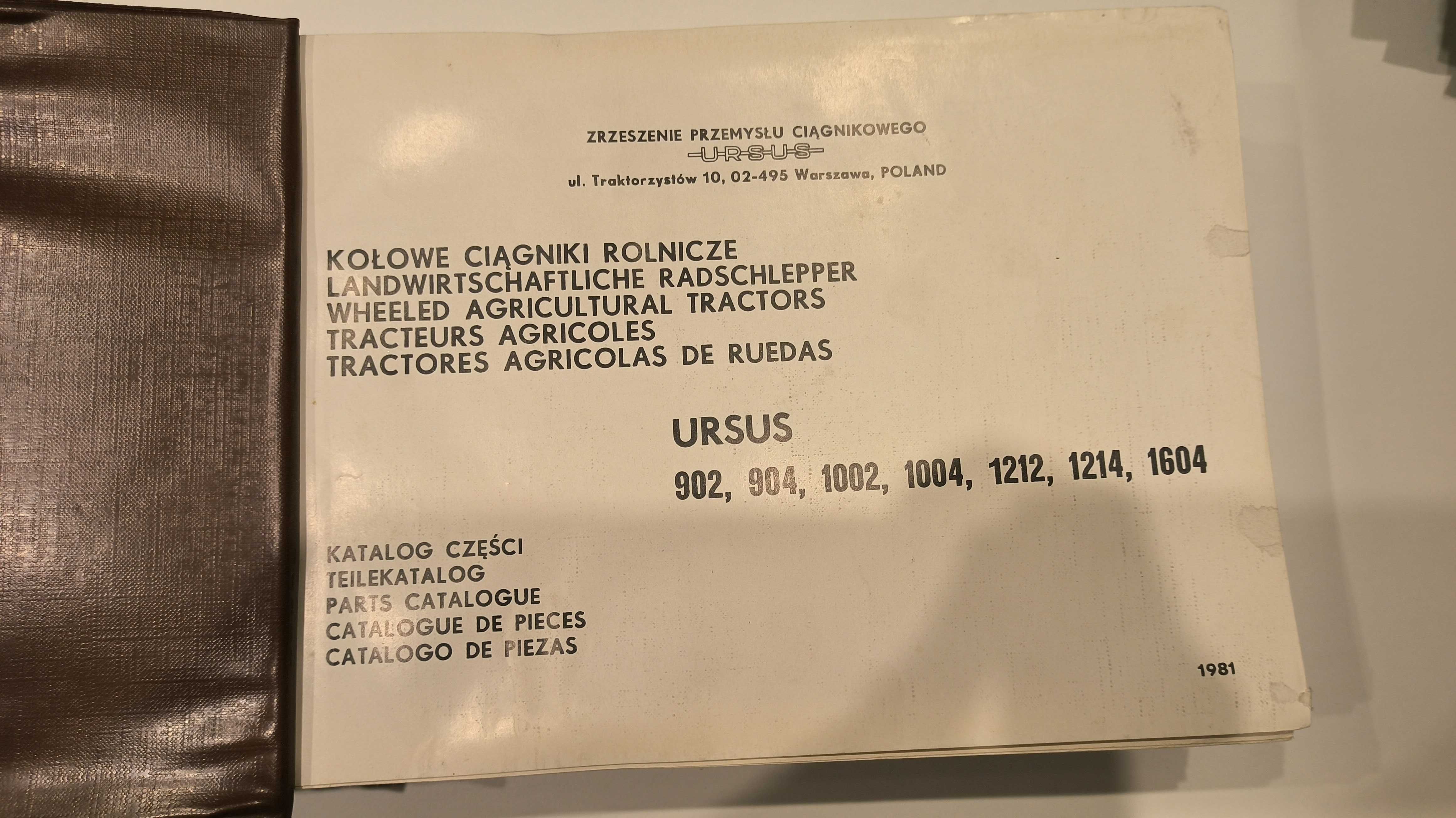 Katalog części URSUS 902, 904, 1002, 1004, 1212,1214,1604