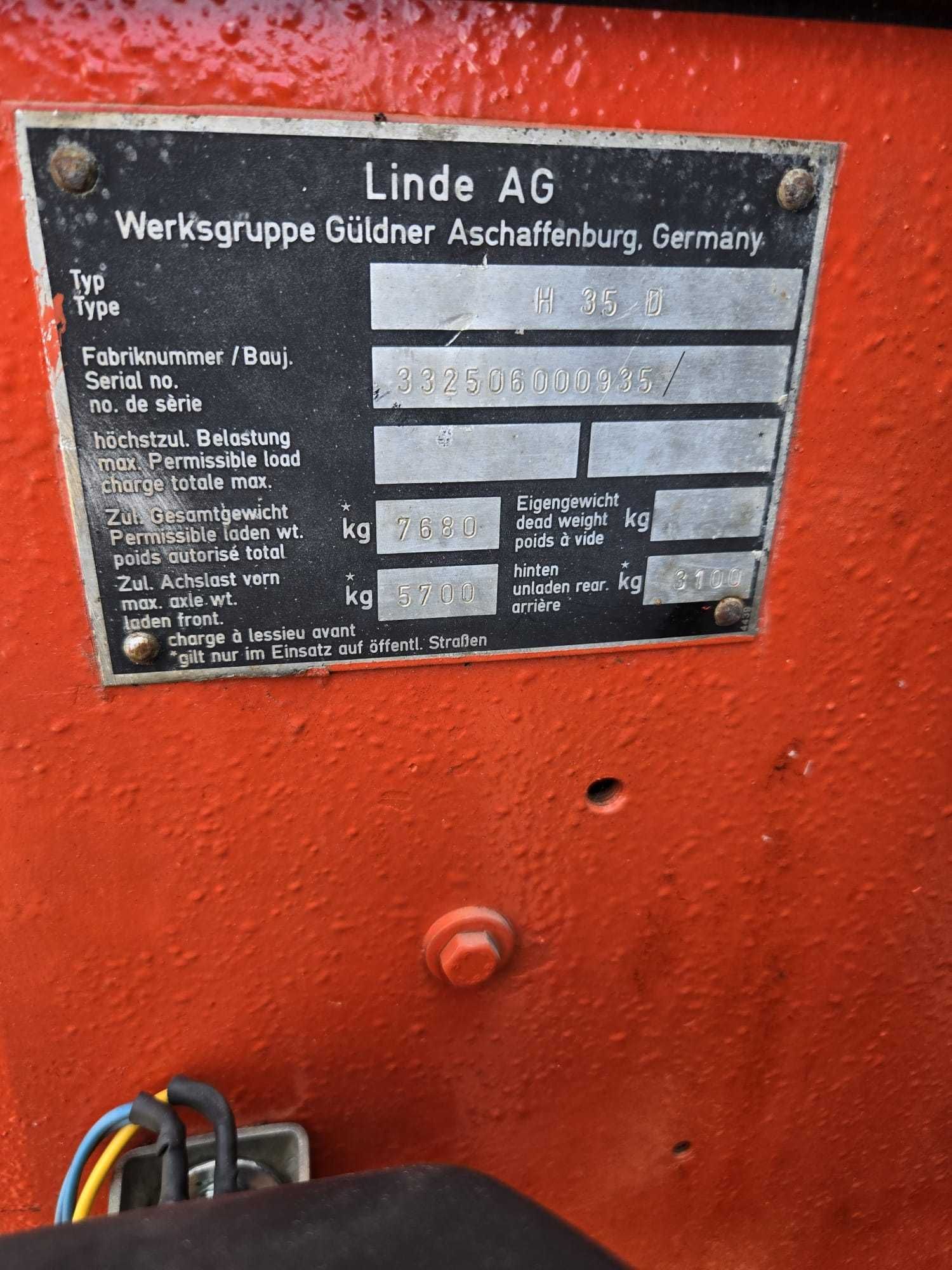 Wózek widłowy Linde