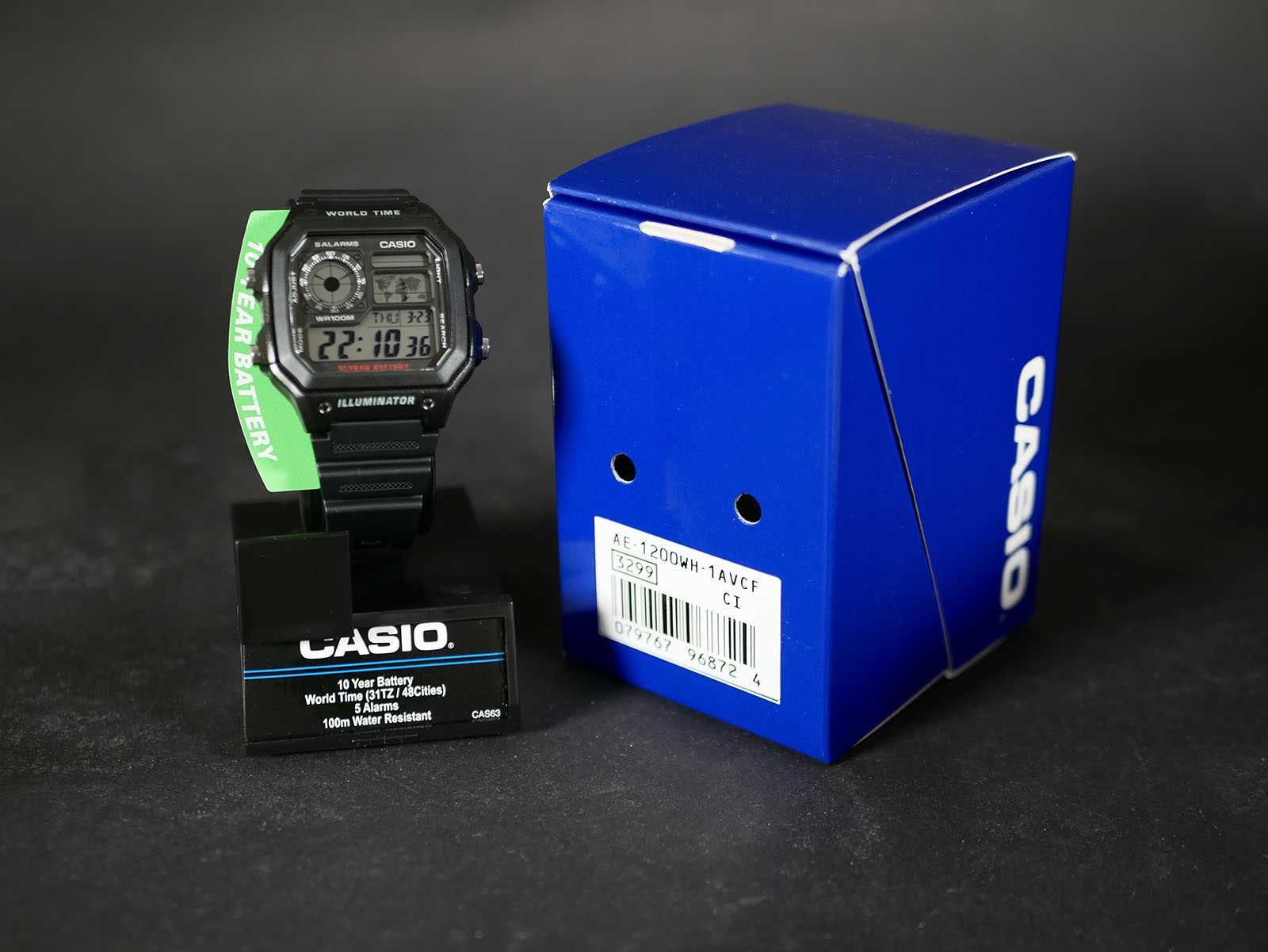Годинник Casio AE-1200WH-1AV . 10 років батарейка