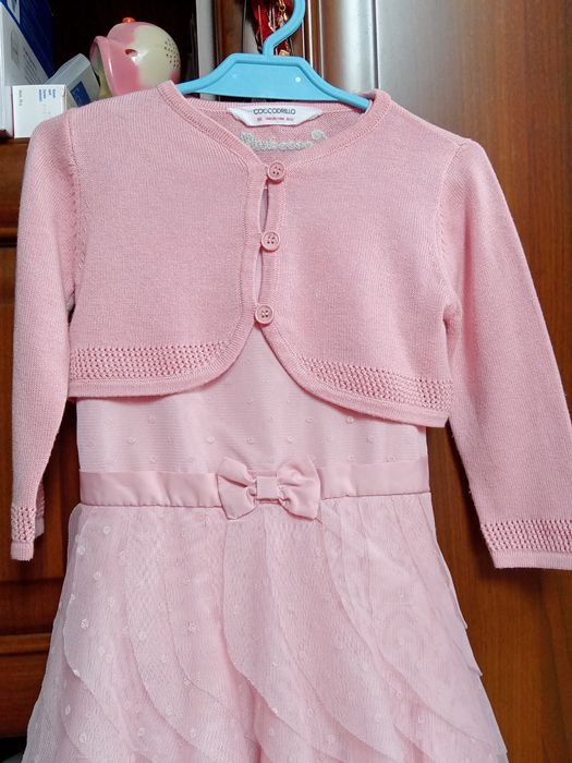 Sprzedam różowe/ brudny róż bolerko firmy Coccodrillo