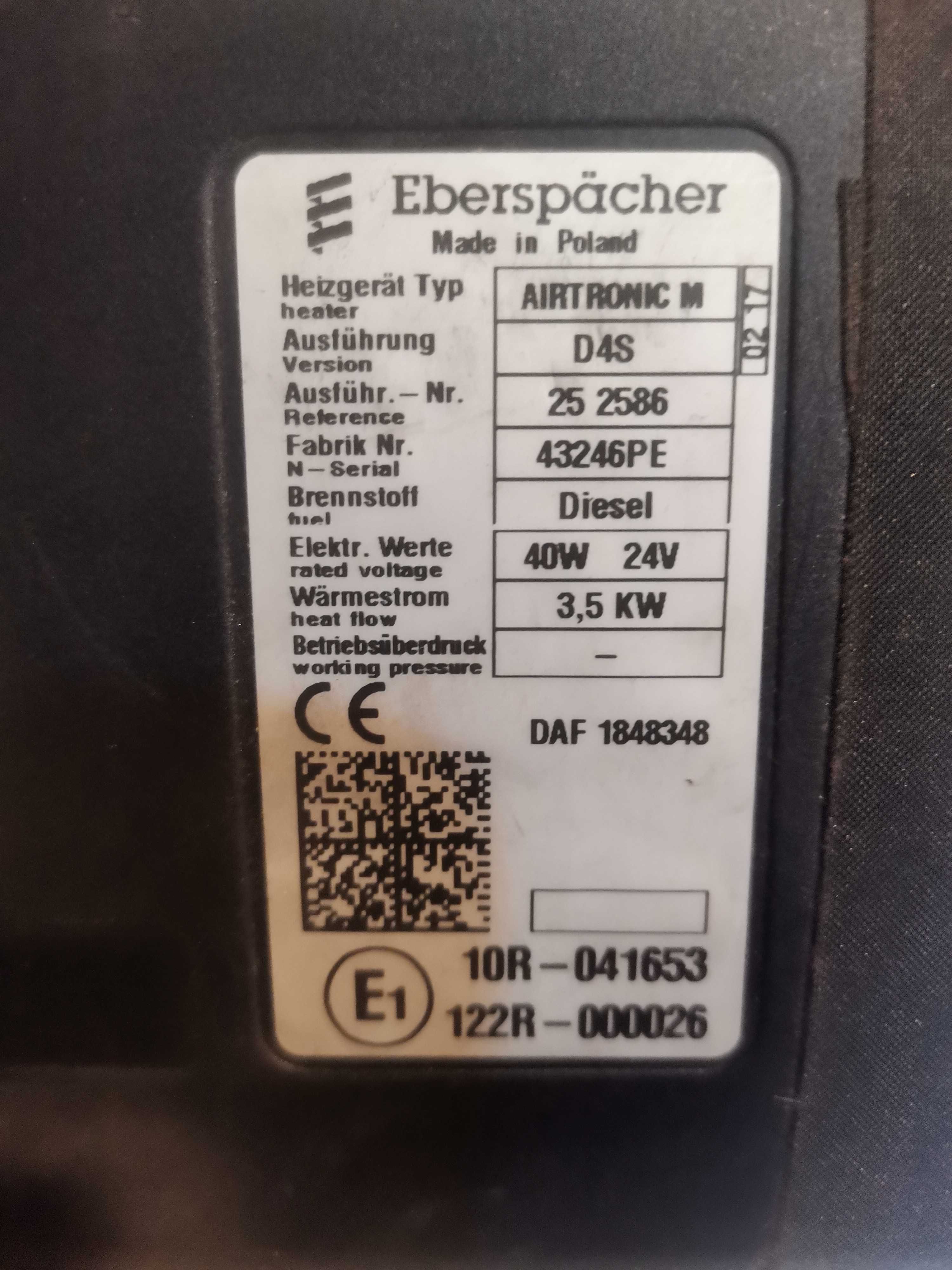 Eberspacher d4s 24v d2s24v