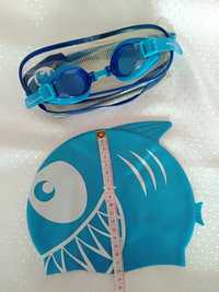Zestaw czepek pływacki+okulary*