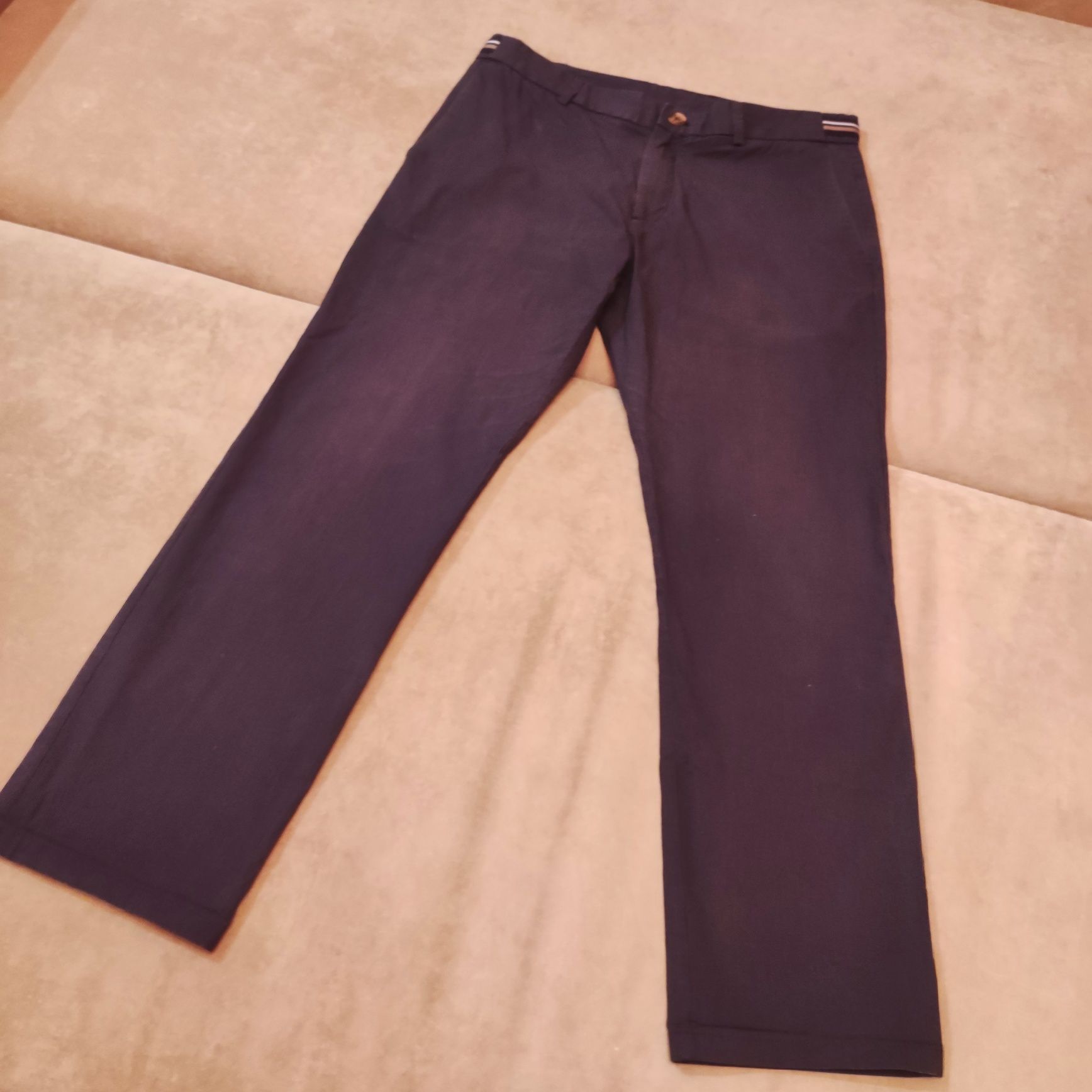 Мужские брюки в полоску тёмно-синие размер52 L