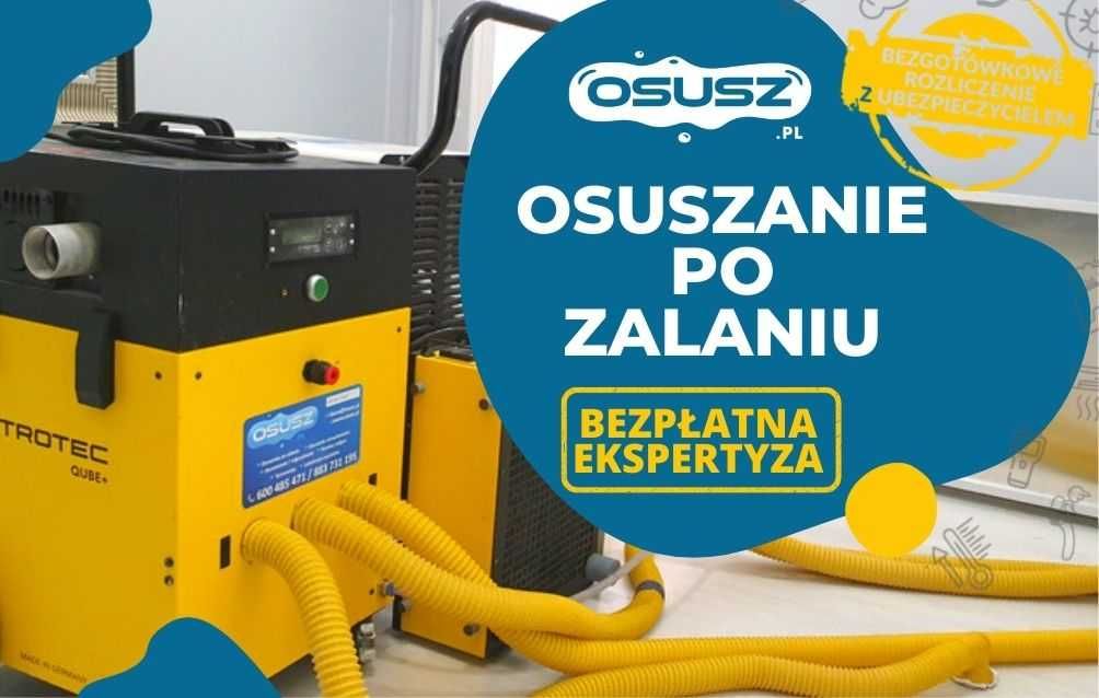 Osuszanie budynków, Osuszanie po zalaniu mieszkania, domu, Osuszacz