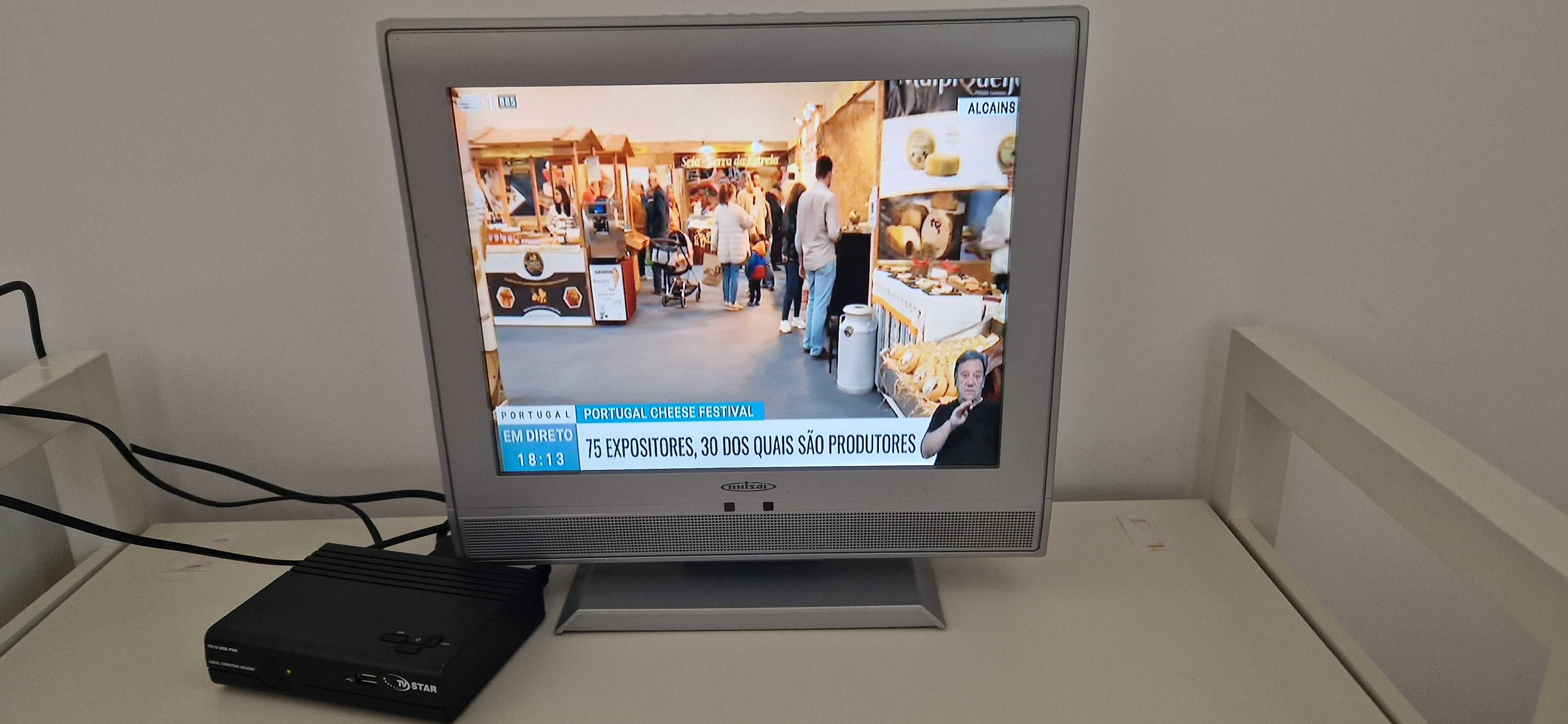 TV mitsai 15" com box Digital