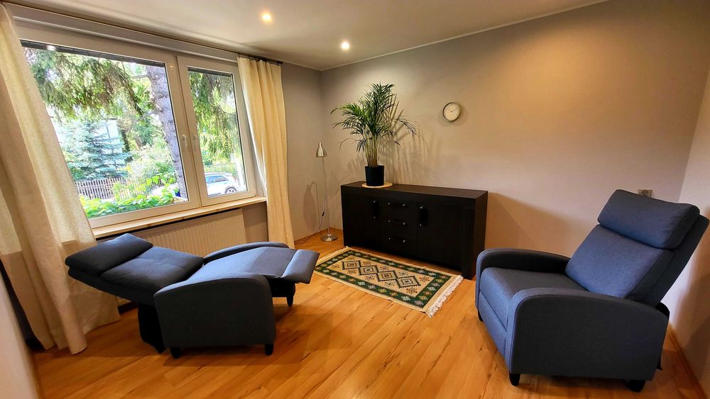 Gabinety w domu wolnostojącym dla psychoterapeuty, psychologa, itp.