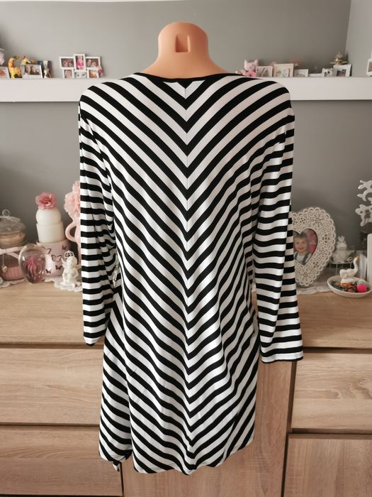 Sukienka / Tunika w Paski Wiskoza L