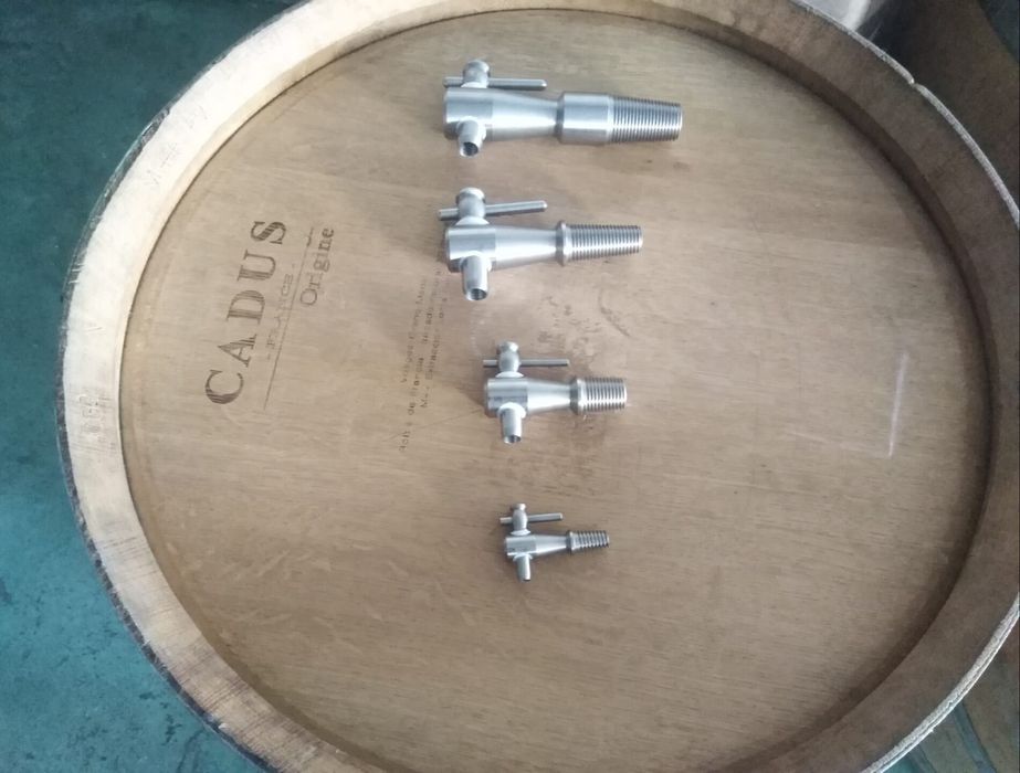Torneiras em Inox para barris/pipos em madeira