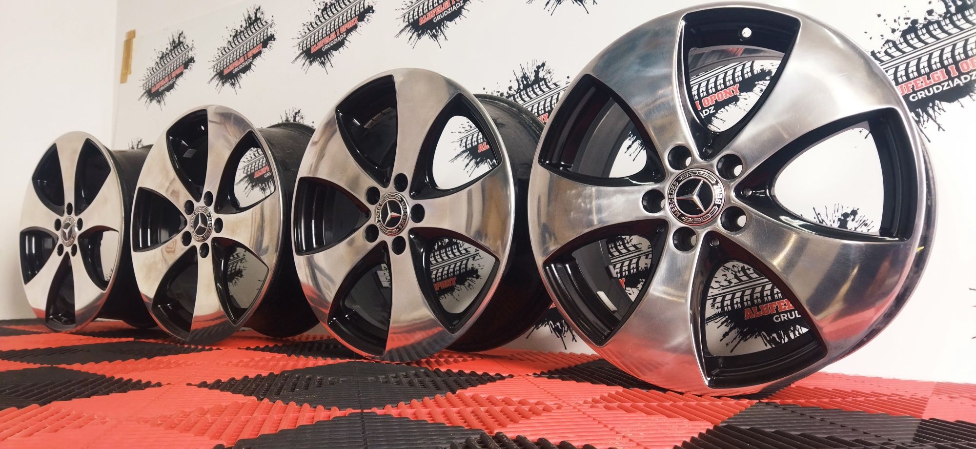 Alufelgi Mercedes OEM Czarne 18" 5x112 7jx18H2 ET52 Vito V-klasa A B