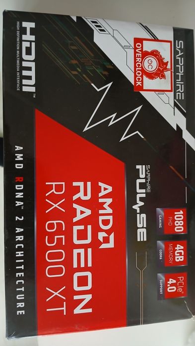 Відеокарта sapphire Radeon RX6500XT 4GB