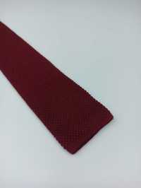 Czerwony bordowy bawełniany krawat wa54