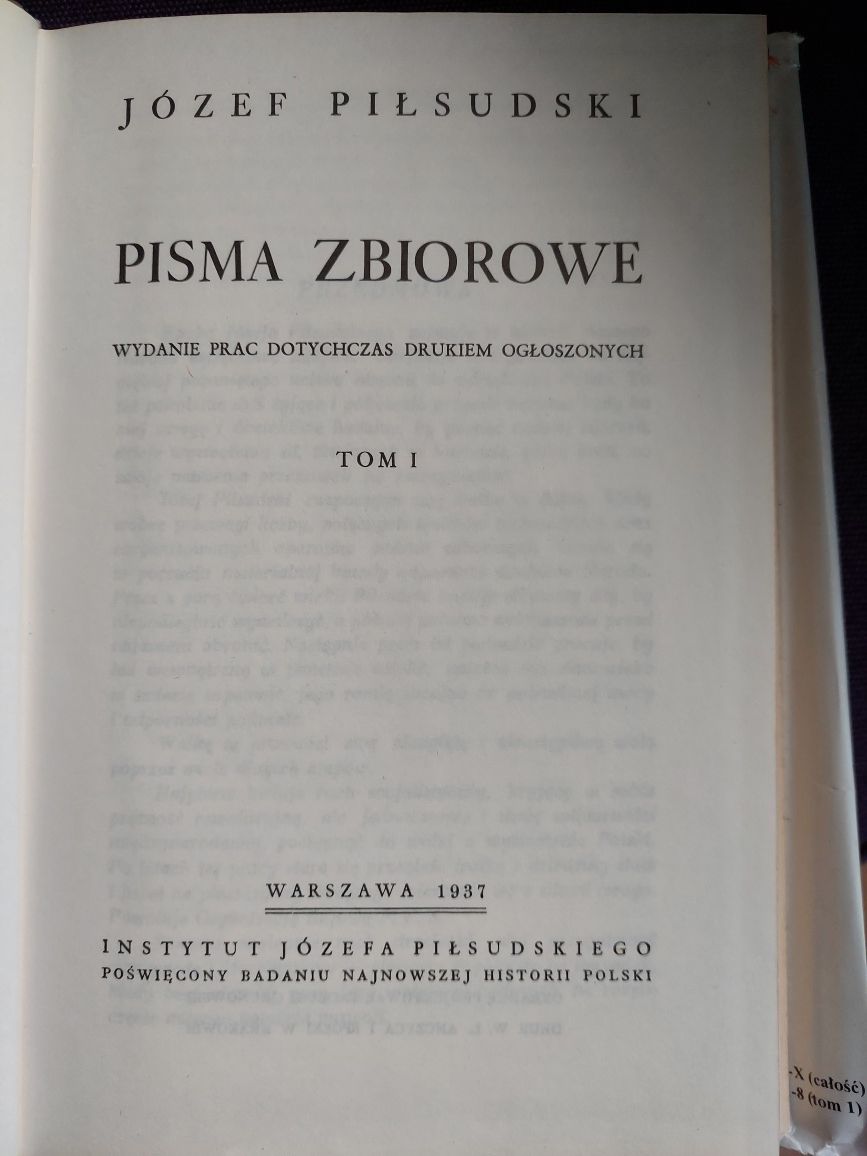 Józef Piłsudski Pisma zbiorowe XI tomów + dodatek