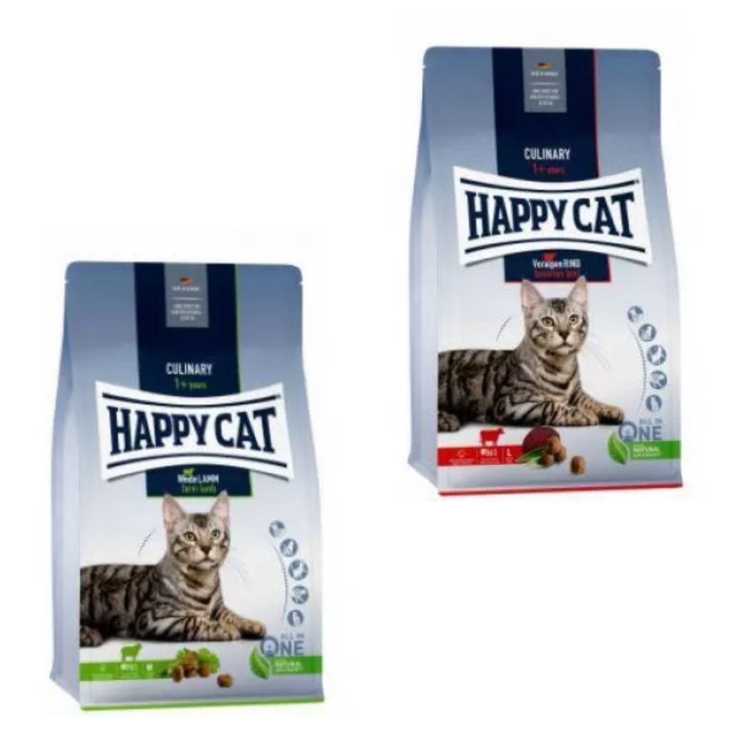 Сухой корм для котов Happy Cat Culinary (Говядина, Ягненок, Лосось) ве