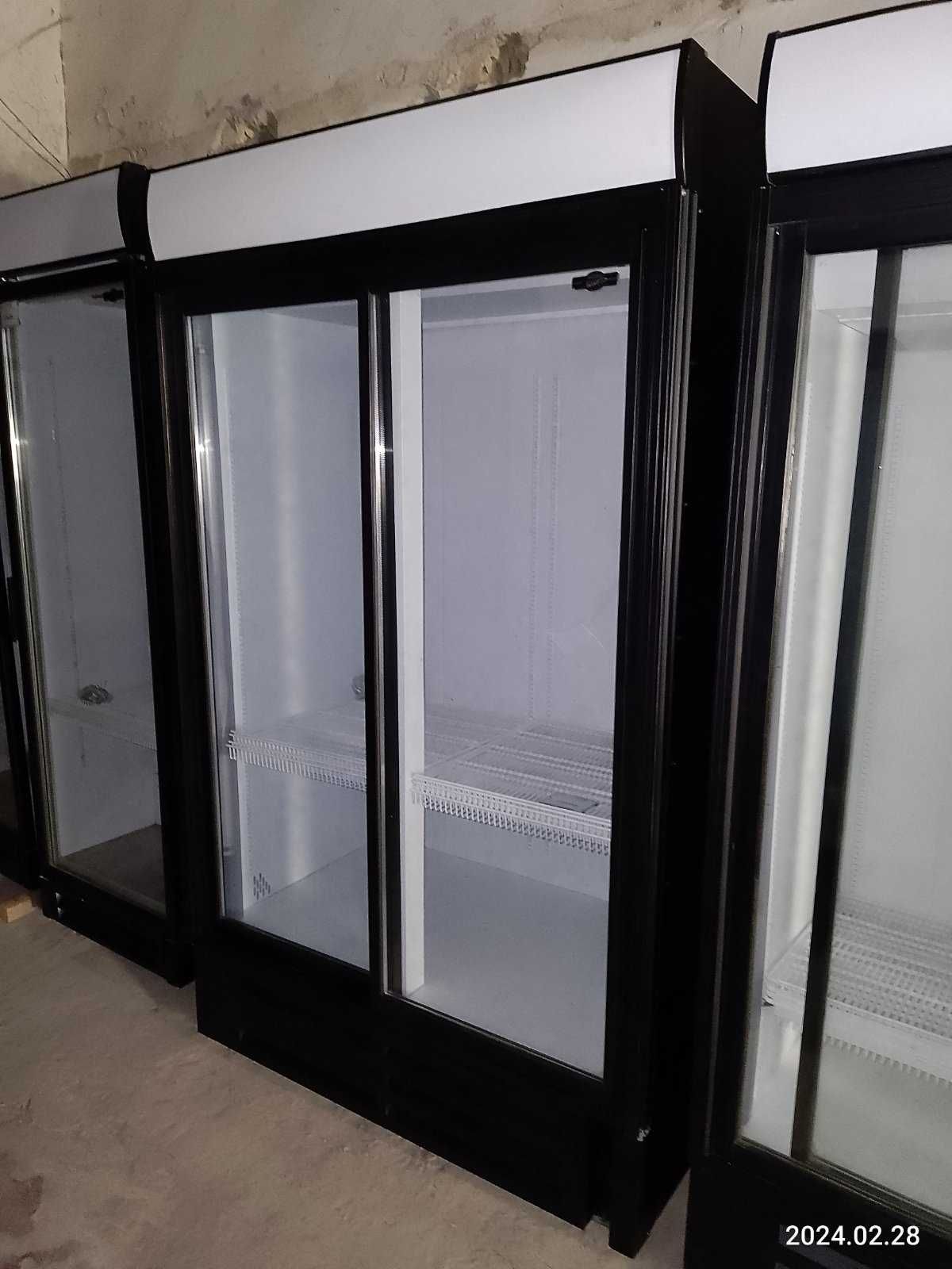 Холодильный шкаф торговый витрина Inter -1200T Ш-1, 14 СКР двухдверный