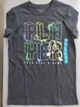 T-shirt dla chłopca, 134/140,  z nadrukiem, granatowy