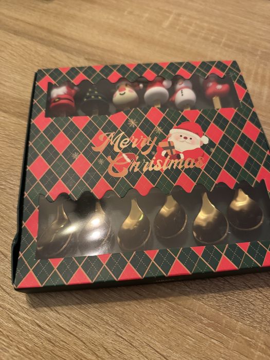 Conjunto de colheres Natal - 6 unidades