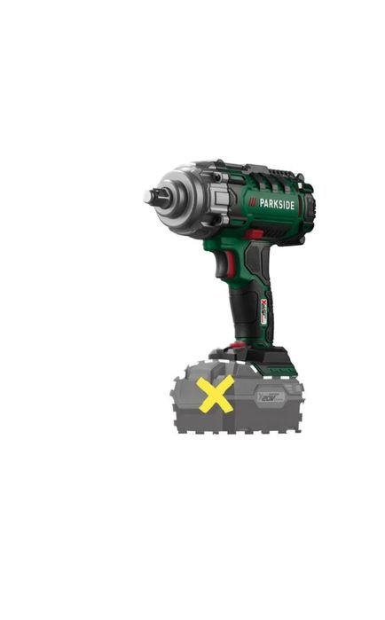 Chave de impacto recarregável de 20 V parkside