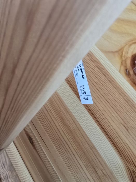 Składany stół z litej sosny. IKEA STORNAS. Duży,ciężki stół rozkładany